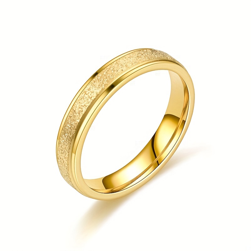4mm Frosted Wedding Ring